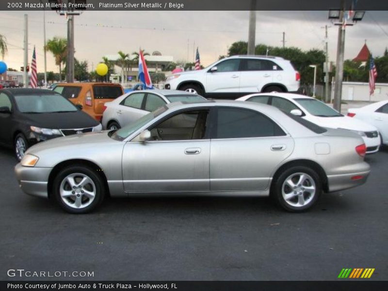 Platinum Silver Metallic / Beige 2002 Mazda Millenia Premium