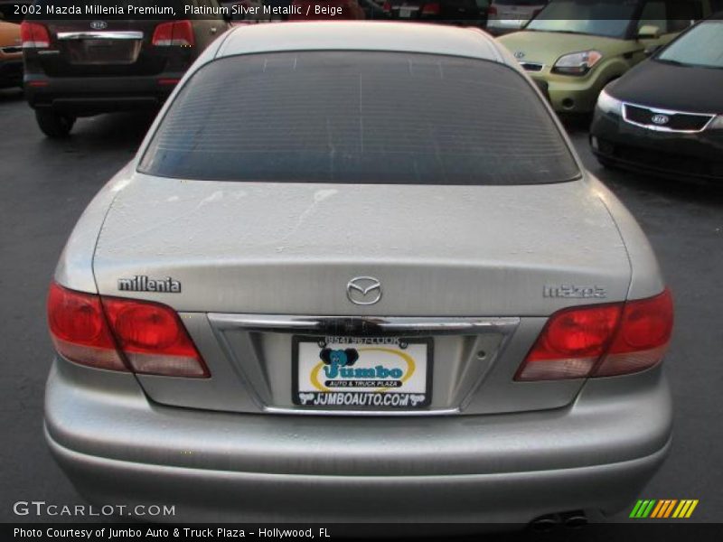 Platinum Silver Metallic / Beige 2002 Mazda Millenia Premium
