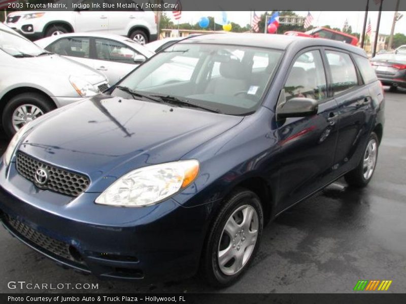 Indigo Ink Blue Metallic / Stone Gray 2003 Toyota Matrix