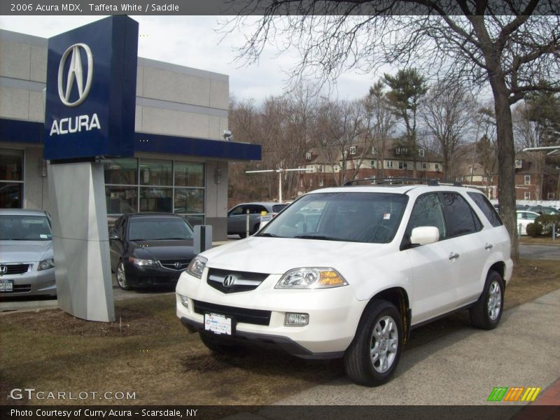 Taffeta White / Saddle 2006 Acura MDX