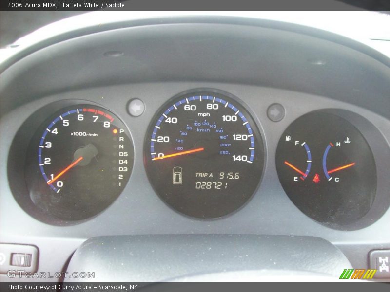 Taffeta White / Saddle 2006 Acura MDX