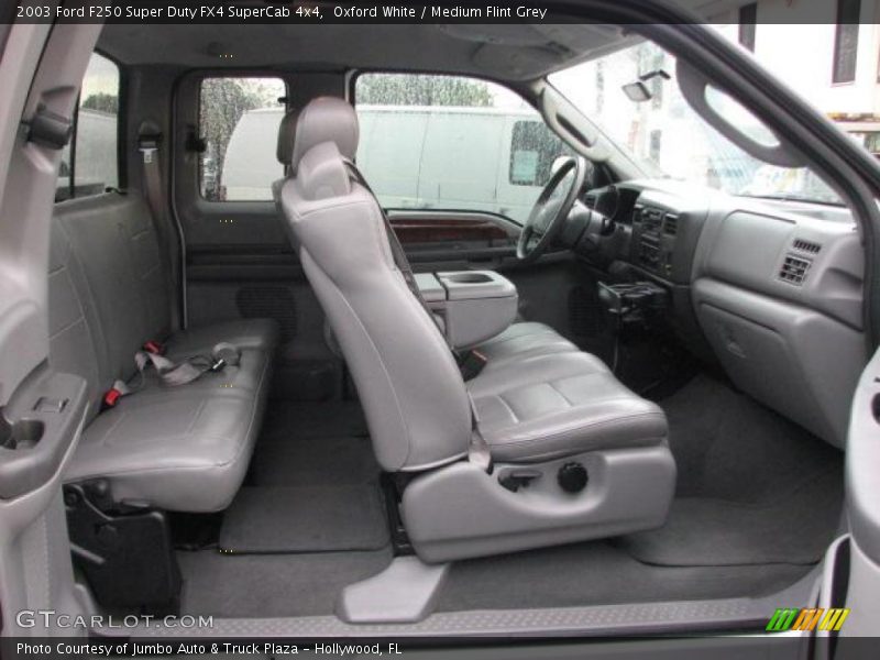 Oxford White / Medium Flint Grey 2003 Ford F250 Super Duty FX4 SuperCab 4x4