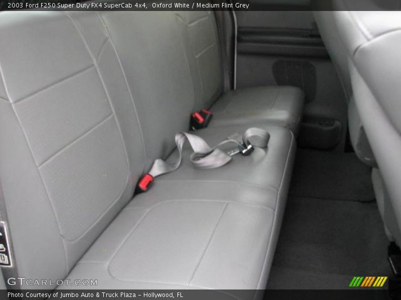 Oxford White / Medium Flint Grey 2003 Ford F250 Super Duty FX4 SuperCab 4x4