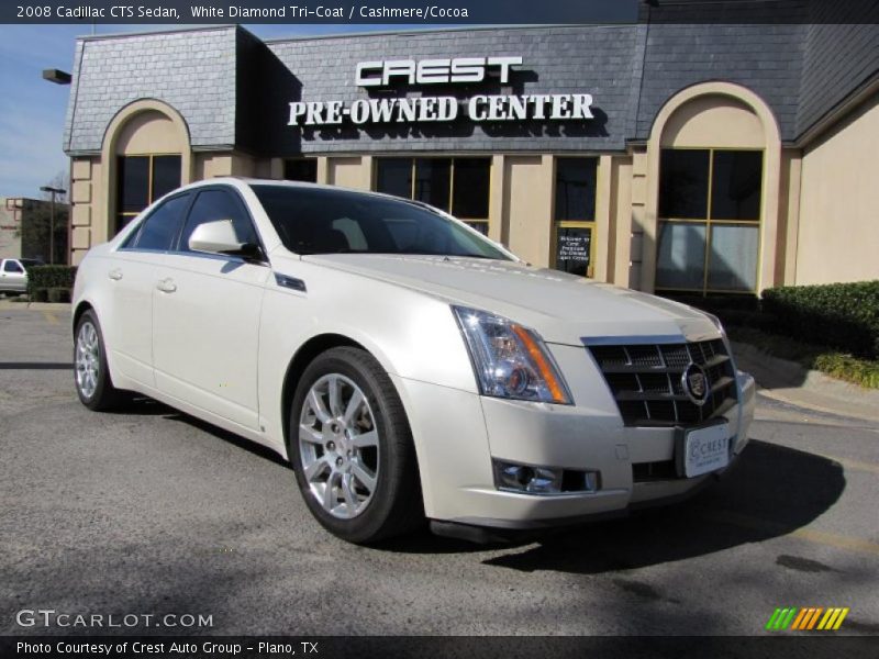 White Diamond Tri-Coat / Cashmere/Cocoa 2008 Cadillac CTS Sedan