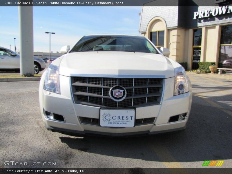 White Diamond Tri-Coat / Cashmere/Cocoa 2008 Cadillac CTS Sedan