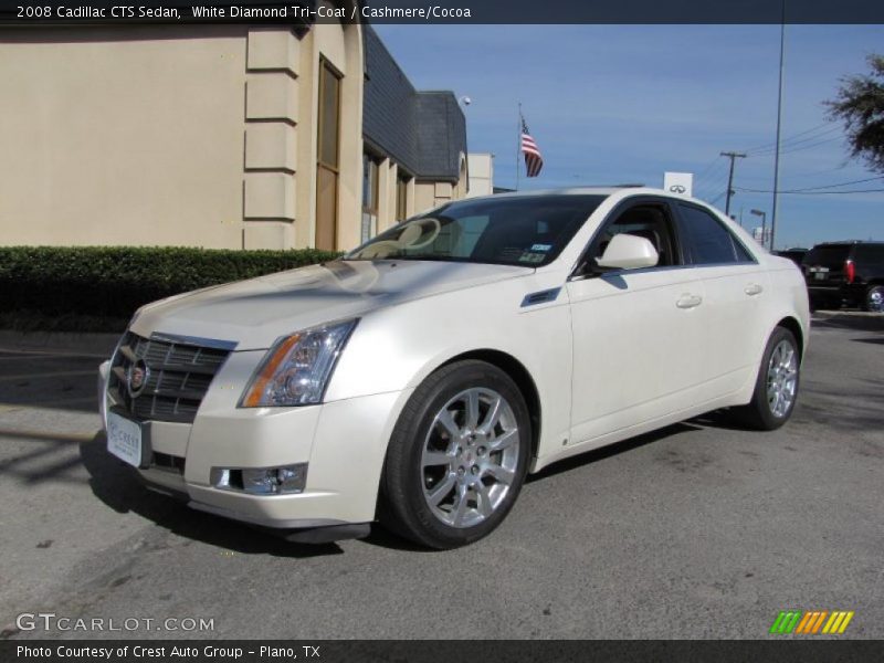 White Diamond Tri-Coat / Cashmere/Cocoa 2008 Cadillac CTS Sedan