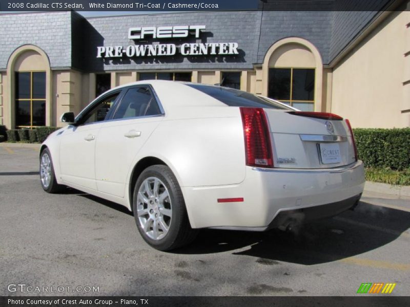 White Diamond Tri-Coat / Cashmere/Cocoa 2008 Cadillac CTS Sedan