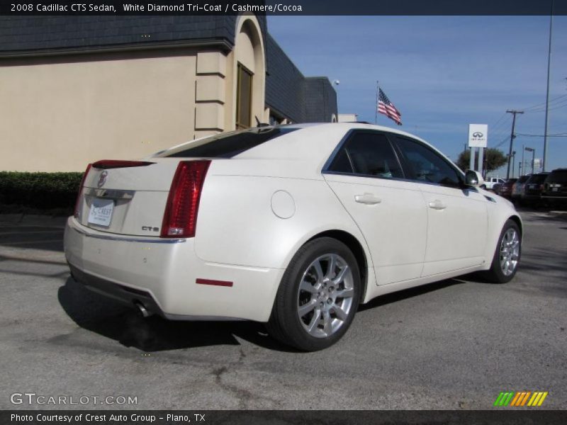 White Diamond Tri-Coat / Cashmere/Cocoa 2008 Cadillac CTS Sedan