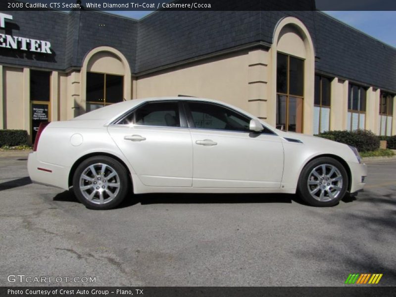 White Diamond Tri-Coat / Cashmere/Cocoa 2008 Cadillac CTS Sedan