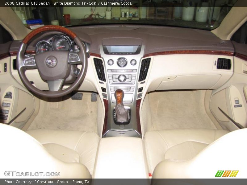 White Diamond Tri-Coat / Cashmere/Cocoa 2008 Cadillac CTS Sedan