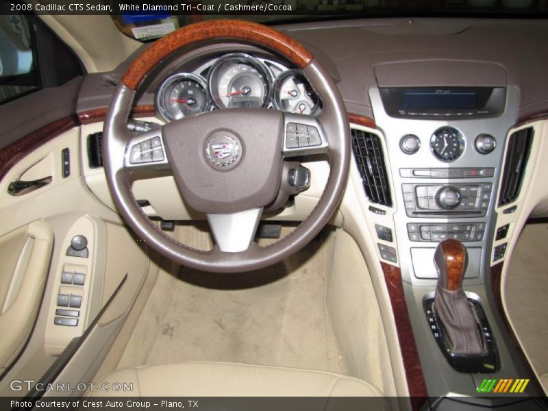 White Diamond Tri-Coat / Cashmere/Cocoa 2008 Cadillac CTS Sedan