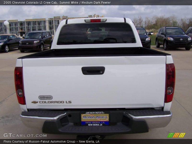 Summit White / Medium Dark Pewter 2005 Chevrolet Colorado LS Crew Cab