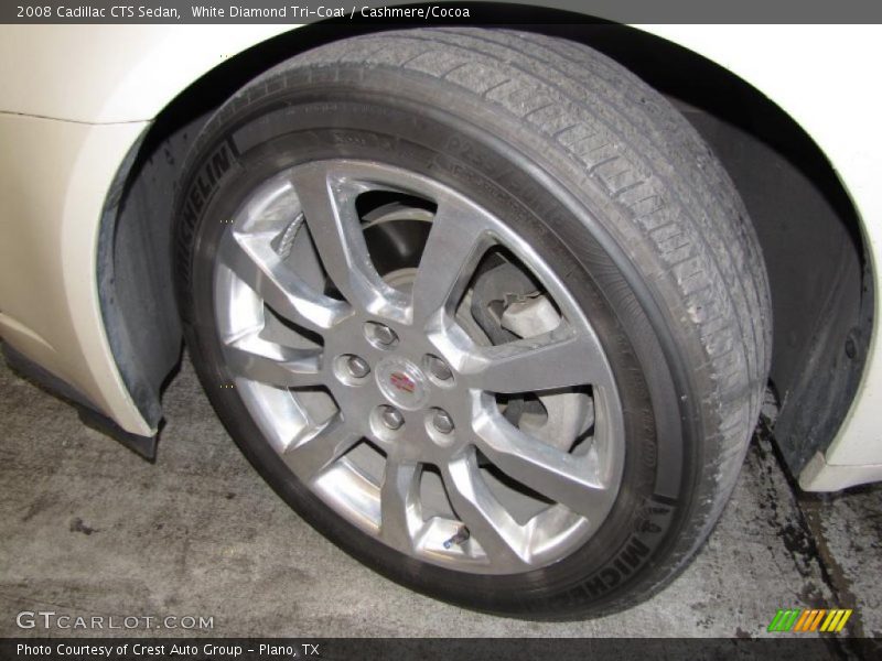 White Diamond Tri-Coat / Cashmere/Cocoa 2008 Cadillac CTS Sedan
