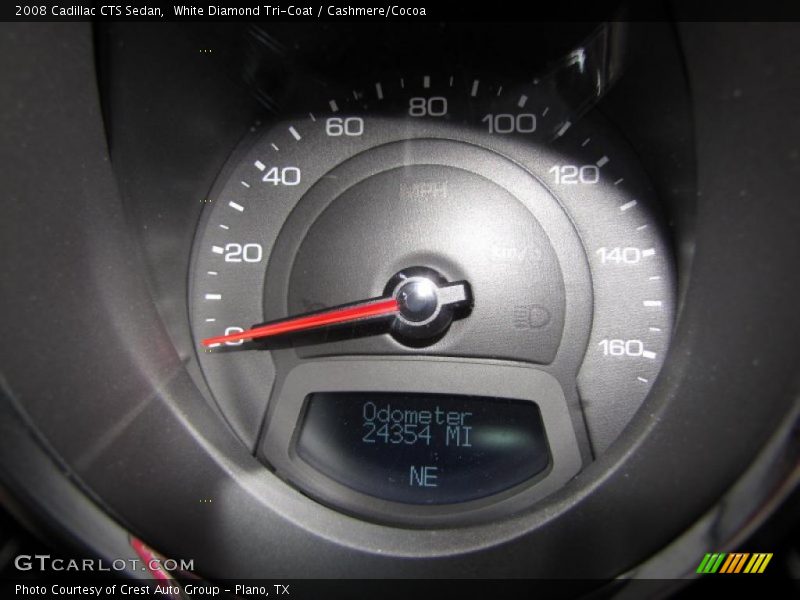 White Diamond Tri-Coat / Cashmere/Cocoa 2008 Cadillac CTS Sedan