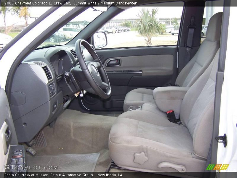 Summit White / Medium Dark Pewter 2005 Chevrolet Colorado LS Crew Cab