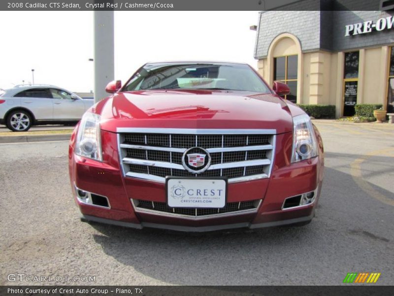 Crystal Red / Cashmere/Cocoa 2008 Cadillac CTS Sedan