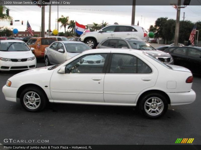 Cloud White / Gray 1999 Nissan Sentra GXE
