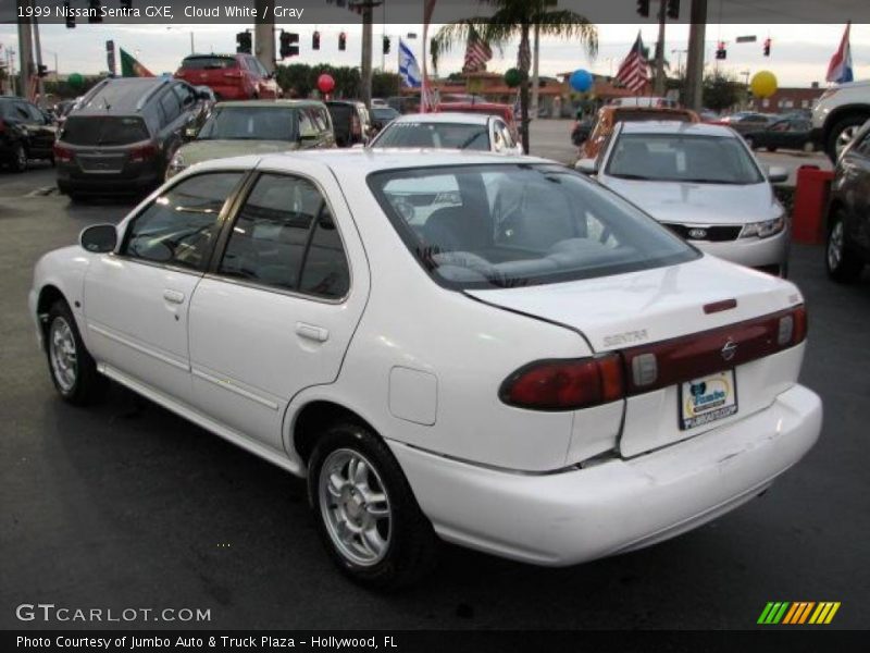 Cloud White / Gray 1999 Nissan Sentra GXE