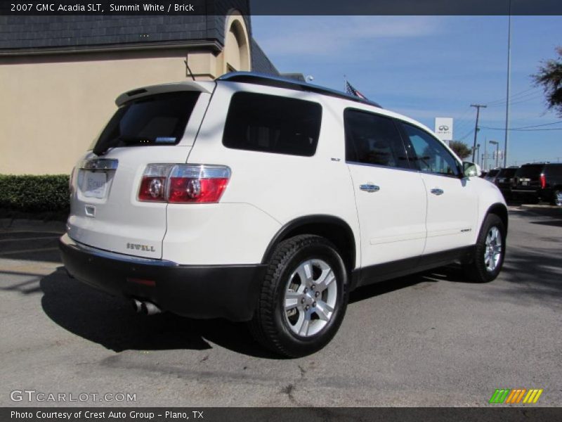 Summit White / Brick 2007 GMC Acadia SLT
