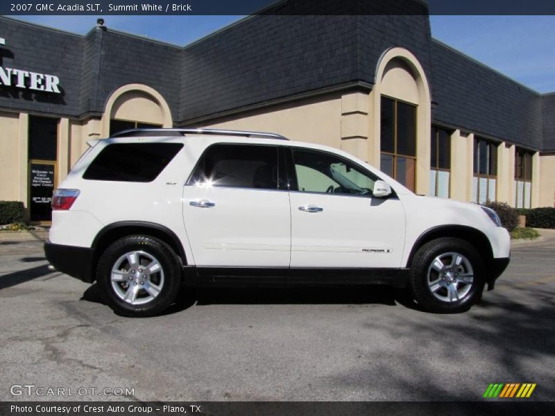 Summit White / Brick 2007 GMC Acadia SLT