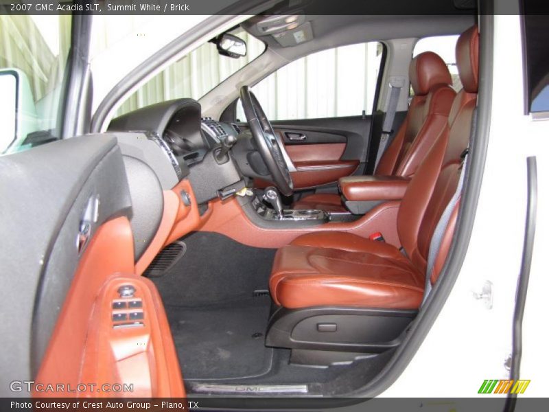 Summit White / Brick 2007 GMC Acadia SLT