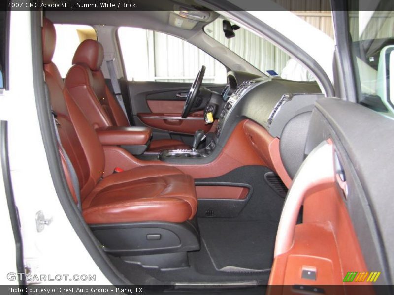 Summit White / Brick 2007 GMC Acadia SLT