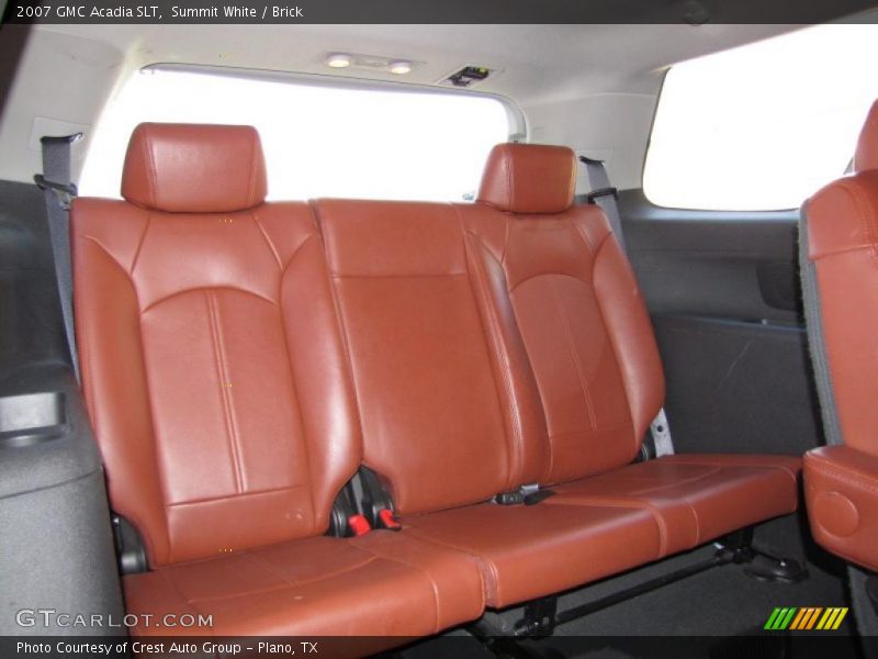 Summit White / Brick 2007 GMC Acadia SLT