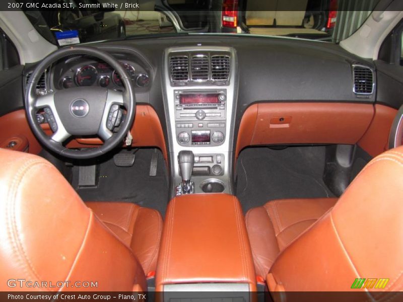 Summit White / Brick 2007 GMC Acadia SLT