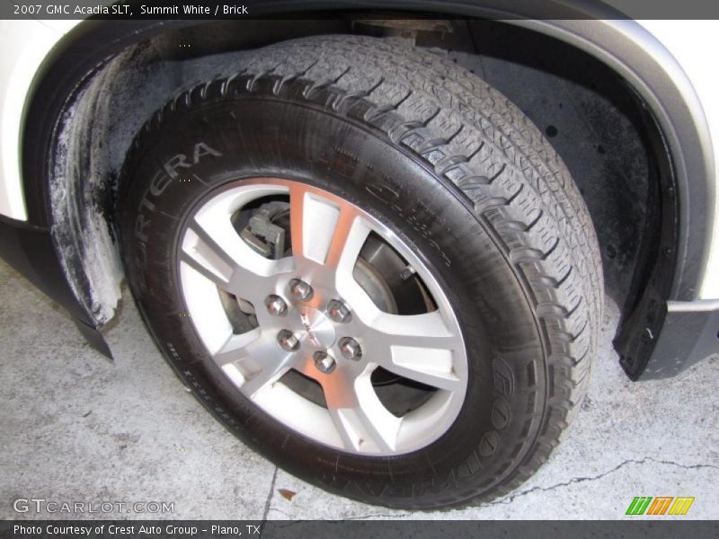 Summit White / Brick 2007 GMC Acadia SLT