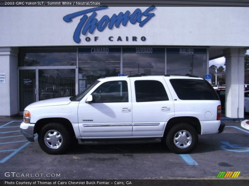 Summit White / Neutral/Shale 2003 GMC Yukon SLT