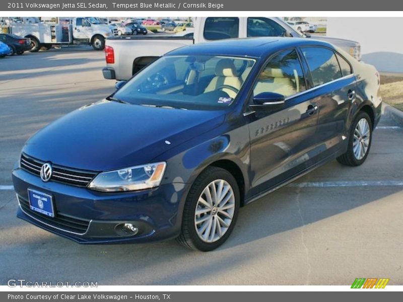 Tempest Blue Metallic / Cornsilk Beige 2011 Volkswagen Jetta SEL Sedan