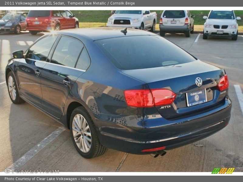 Tempest Blue Metallic / Cornsilk Beige 2011 Volkswagen Jetta SEL Sedan