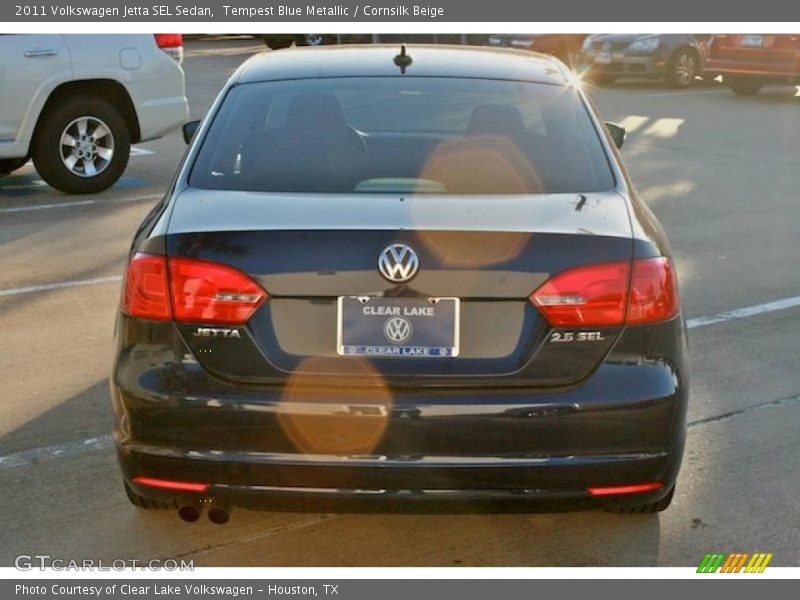 Tempest Blue Metallic / Cornsilk Beige 2011 Volkswagen Jetta SEL Sedan