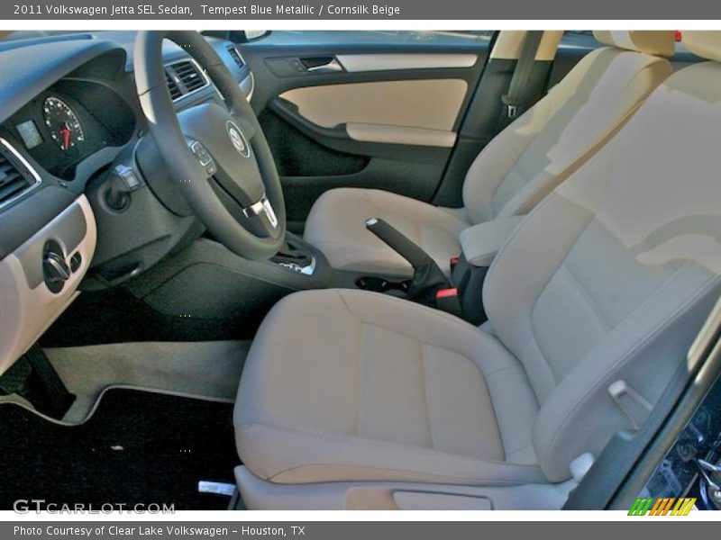 Tempest Blue Metallic / Cornsilk Beige 2011 Volkswagen Jetta SEL Sedan