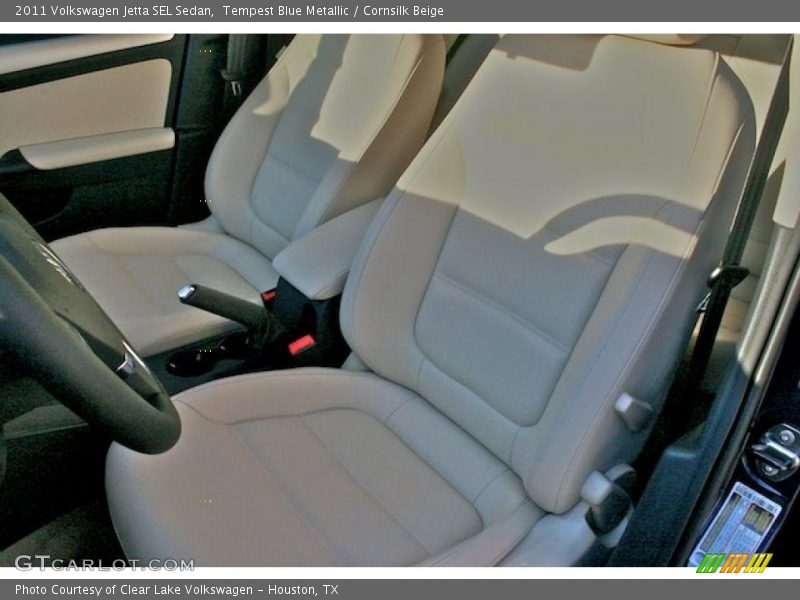 Tempest Blue Metallic / Cornsilk Beige 2011 Volkswagen Jetta SEL Sedan