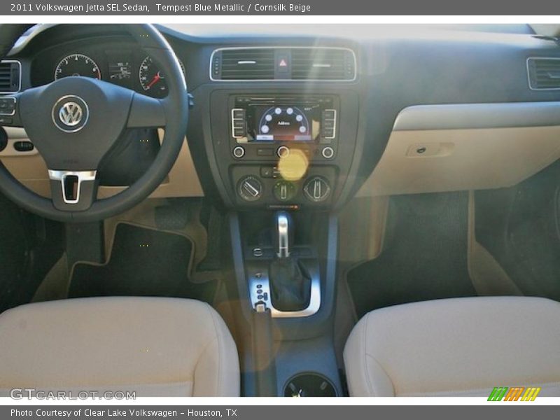 Tempest Blue Metallic / Cornsilk Beige 2011 Volkswagen Jetta SEL Sedan