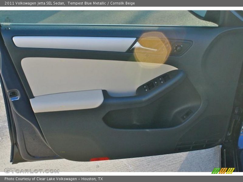 Tempest Blue Metallic / Cornsilk Beige 2011 Volkswagen Jetta SEL Sedan