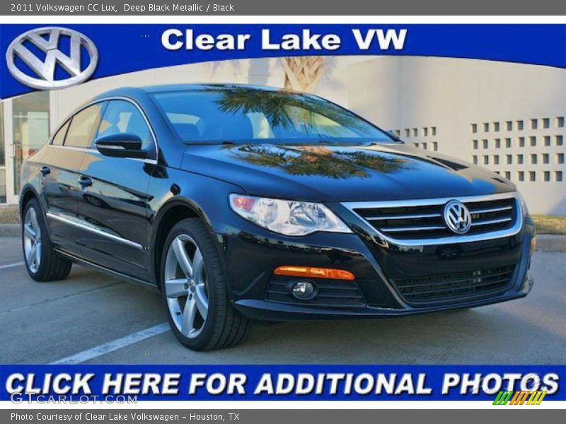 Deep Black Metallic / Black 2011 Volkswagen CC Lux