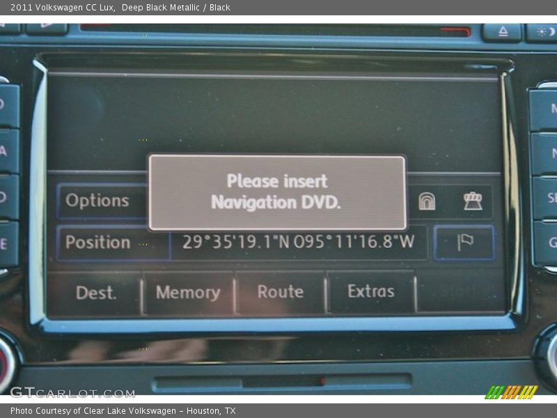 Deep Black Metallic / Black 2011 Volkswagen CC Lux