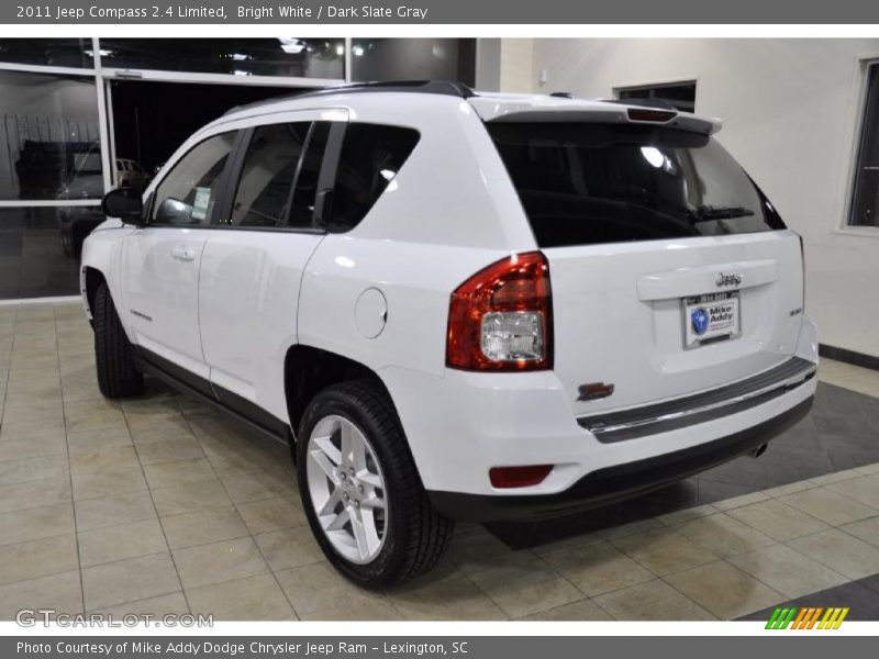 Bright White / Dark Slate Gray 2011 Jeep Compass 2.4 Limited