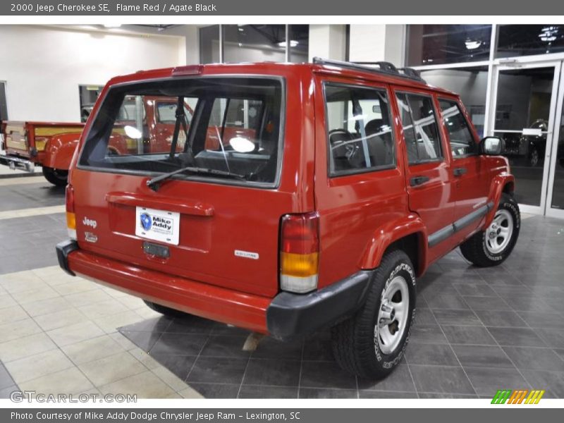 Flame Red / Agate Black 2000 Jeep Cherokee SE