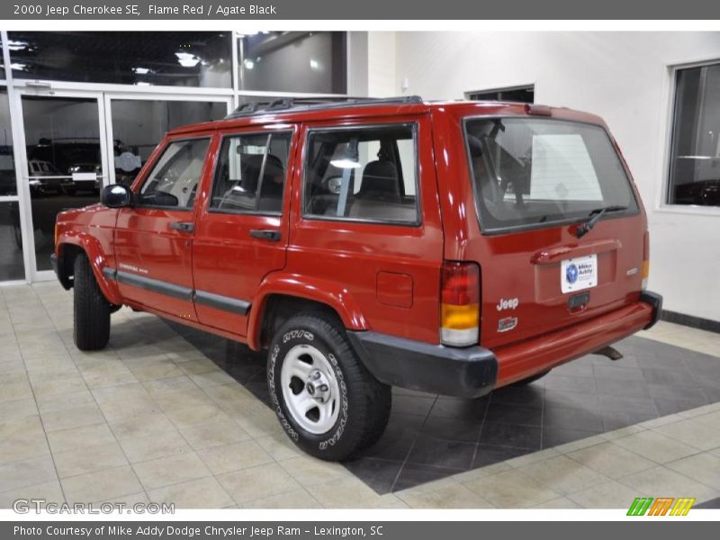 Flame Red / Agate Black 2000 Jeep Cherokee SE