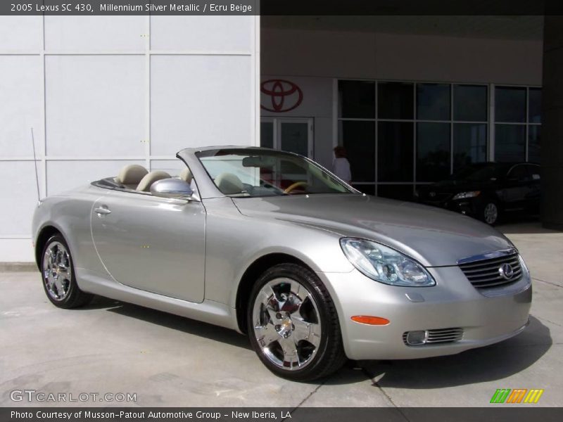 Millennium Silver Metallic / Ecru Beige 2005 Lexus SC 430