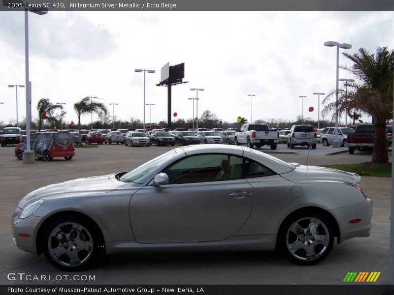 Millennium Silver Metallic / Ecru Beige 2005 Lexus SC 430