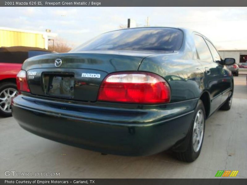 Freeport Green Metallic / Beige 2001 Mazda 626 ES