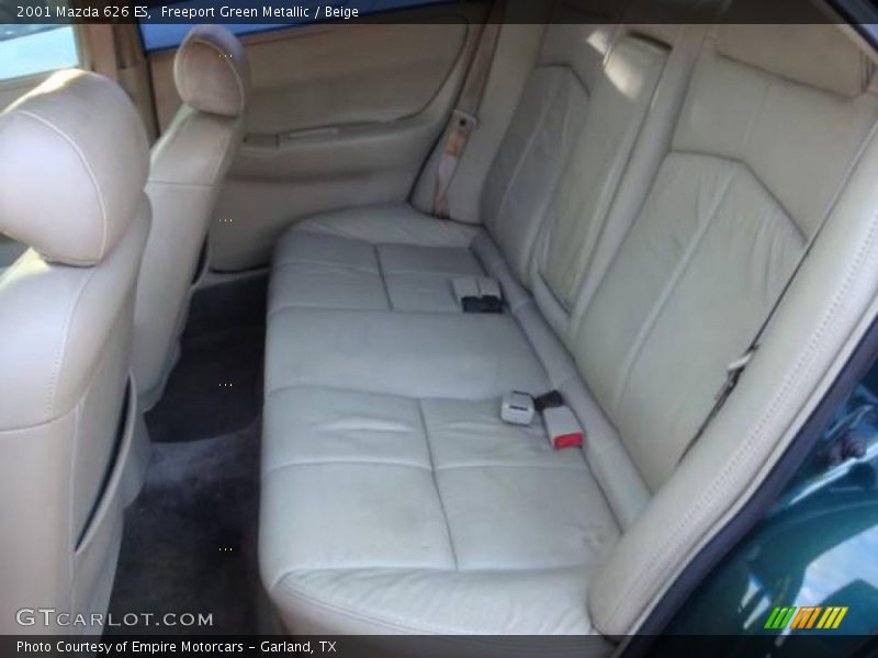 Freeport Green Metallic / Beige 2001 Mazda 626 ES