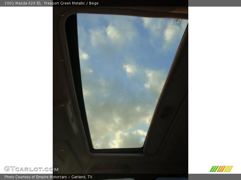 Freeport Green Metallic / Beige 2001 Mazda 626 ES