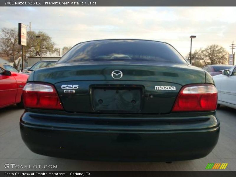Freeport Green Metallic / Beige 2001 Mazda 626 ES