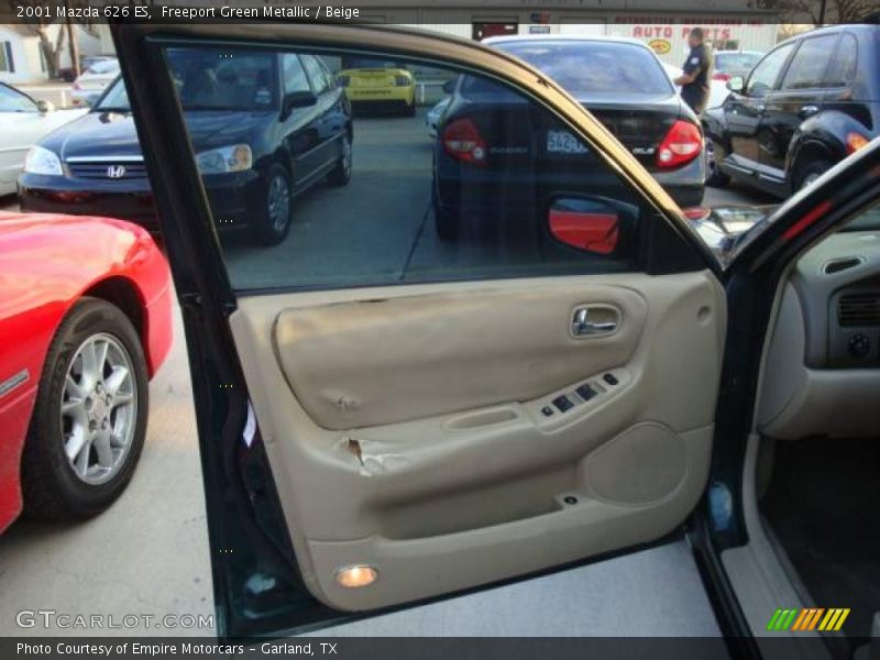 Freeport Green Metallic / Beige 2001 Mazda 626 ES