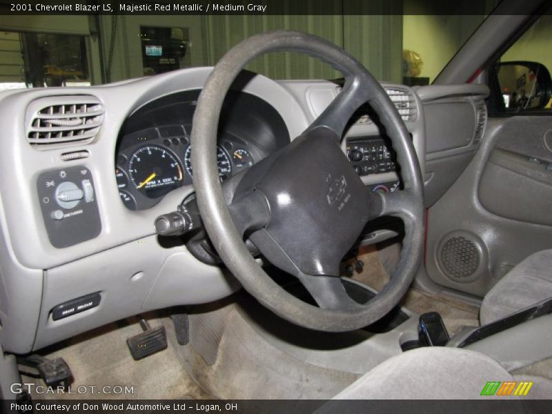 Majestic Red Metallic / Medium Gray 2001 Chevrolet Blazer LS